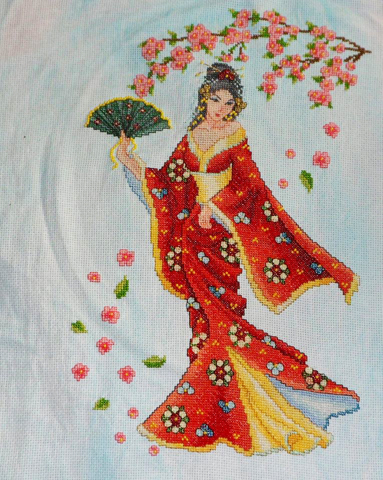 Sakura Blossom – Cross Stitching Art