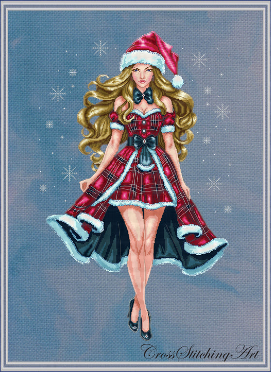 Christina, The Winter Muse – Cross Stitching Art