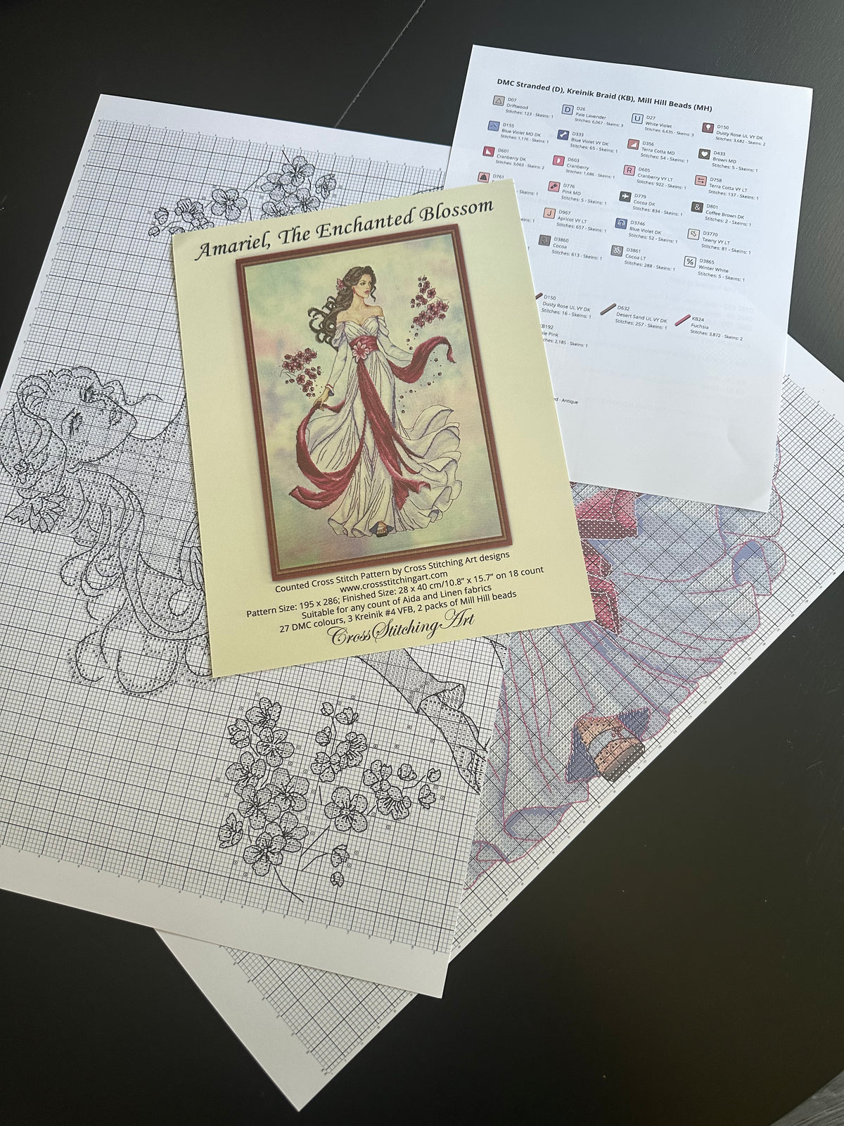 Amaris printed cover and complete materials key