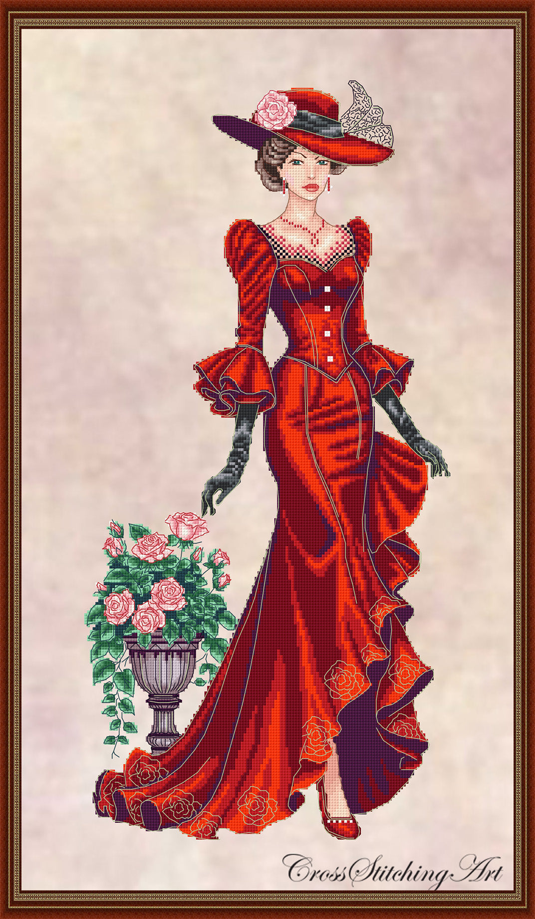 white christmas dresses Valerie – Cross Stitching Art