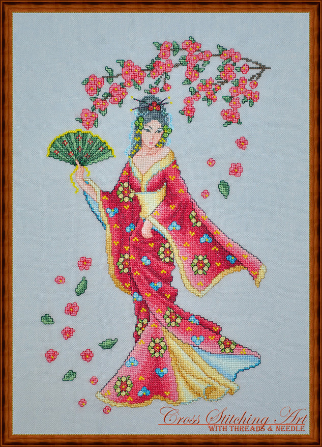 Sakura Blossom – Cross Stitching Art